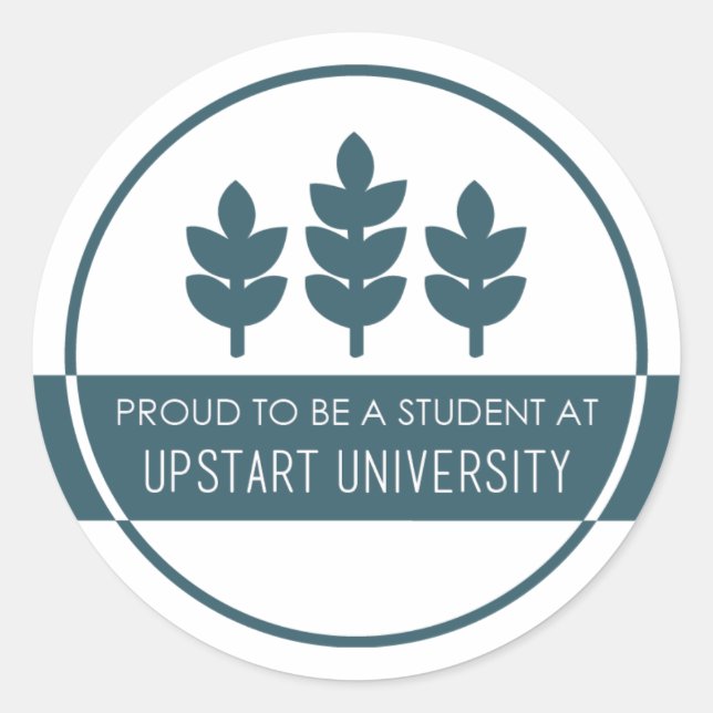 Sticker étudiant fier (Devant)