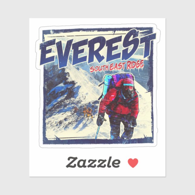 Sticker Everest South East Ridge (Feuille)
