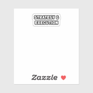 Sticker Exécution de la stratégie Objectif de réussite de 