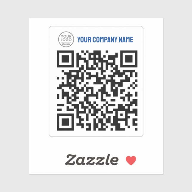 Sticker exemple de texte du modèle de code QR (Feuille)