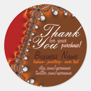 Sticker Exotic Satin Business Merci