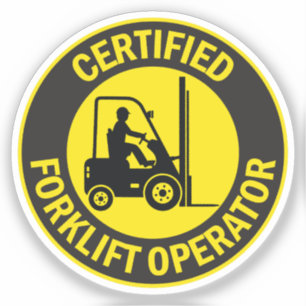 Sticker Exploitant certifié de chariot élévateur
