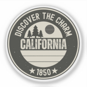 Sticker Explorez la Californie - Conception pour tous les
