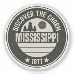 Sticker Explorez le Mississippi - Conceptions pour chaque