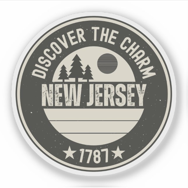 Sticker Explorez le New Jersey - Conceptions pour chaque a (Devant)