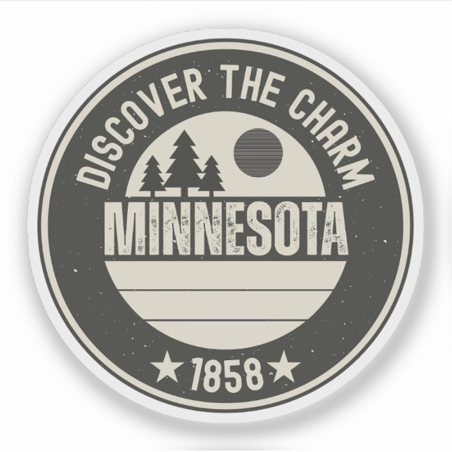 Sticker Explorez Minnesota - Conceptions pour chaque amour (Devant)