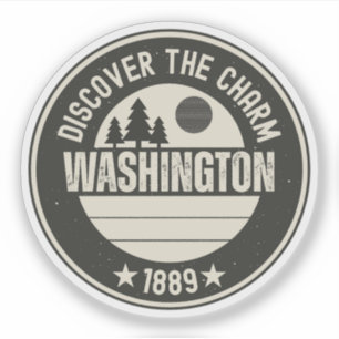 Sticker Explorez Washington - Conceptions pour chaque amou