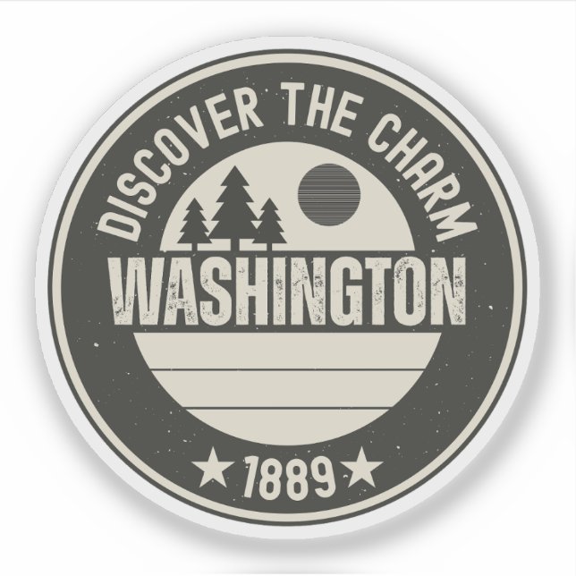 Sticker Explorez Washington - Conceptions pour chaque amou (Devant)