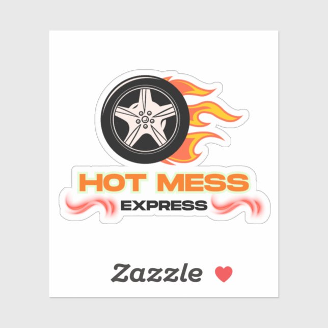 STICKER EXPRESS DE MESS CHAUD (Feuille)