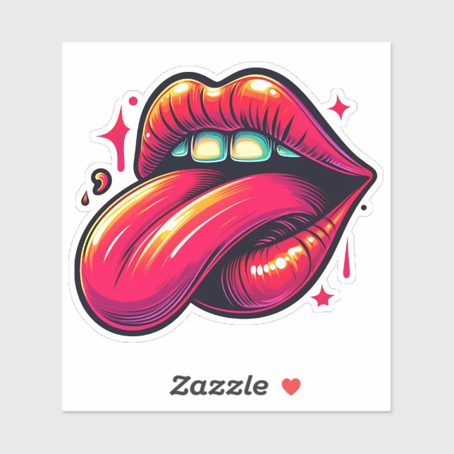 Sticker Expression vibrante de motivation (Feuille)