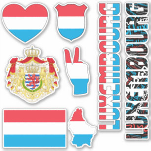 Sticker Extraordinaire Luxembourg Formes Symboles nationau