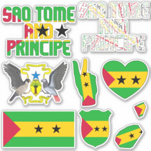 Sticker Extraordinaire Sao Tomé-et-Principe Formes nationa