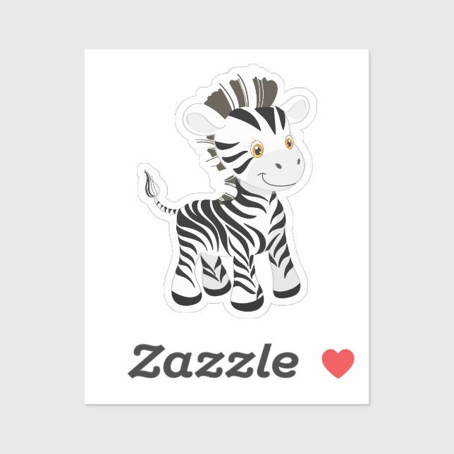 Sticker Extraordinaire Zebra (Feuille)