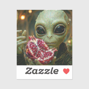 Sticker Extraterrestre Alien et Grenade