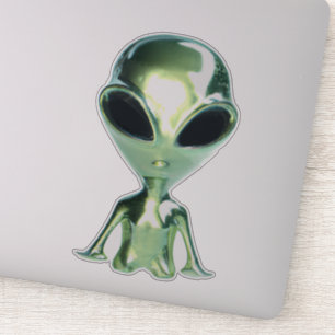 Sticker Extraterrestres Alien Metallic