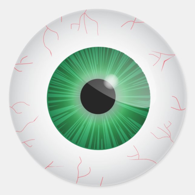 Sticker Eyeball Vert (Devant)