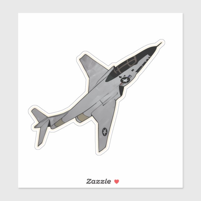 Sticker F-101 Voodoo, avion d'aviation de chasse (Feuille)