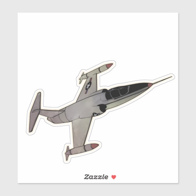 Sticker F-104 Starfighter, Intercepteur (Feuille)