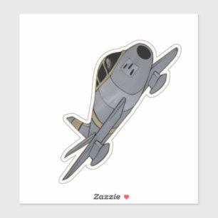 Sticker F-86 Saber, Avion de chasse à réaction
