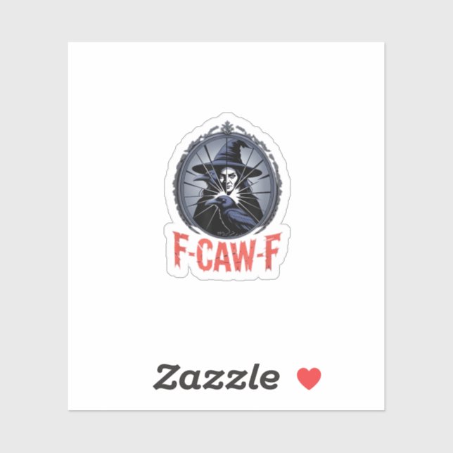 Sticker F-Caw-F Classic Retro Graphic (Feuille)