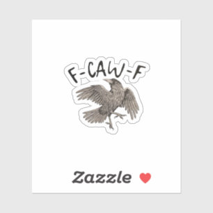 Sticker F-Caw-F Classique Esthétique Décontracté