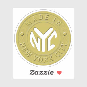 Sticker Fabriqué À New York City Token