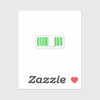 Sticker Fabriqué au drapeau code-barres d'Abuja