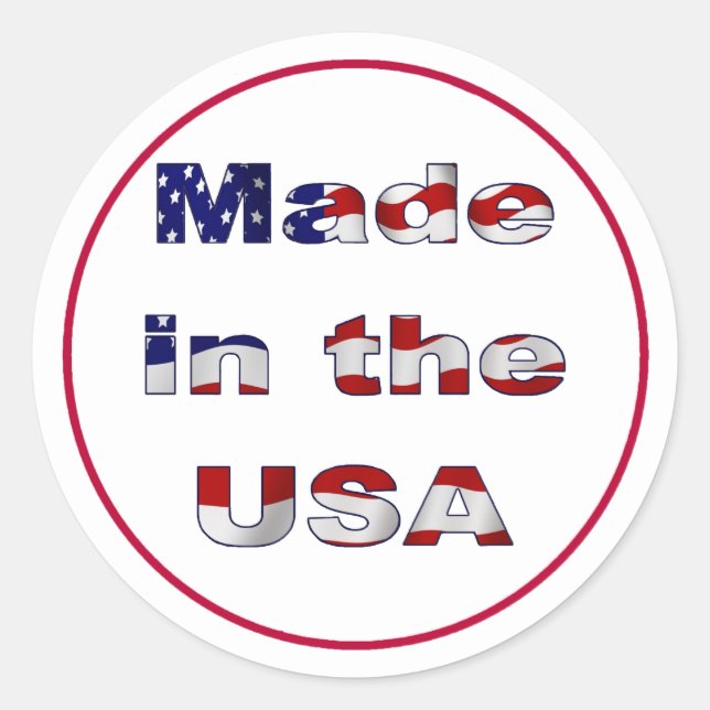 Sticker fabriqué aux États-Unis (Devant)