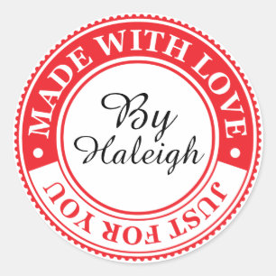 Sticker Fabriqué avec amour - SRF