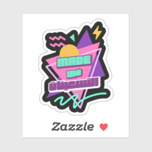 Sticker Fabriqué dans les années 90 en arabe rétro