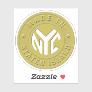 Sticker Fabriqué Dans Staten Island Token
