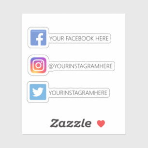 Sticker Facebook sur Instagram personnalisé Twitter Médi