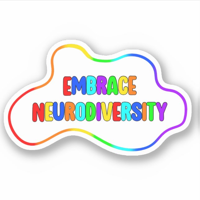 Sticker Faire place à la neurodiversité | Sensibilisation  (Devant)