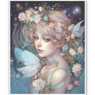 Sticker Fairy Girl'Imaginaire Art