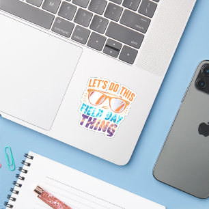 Sticker Faisons cette journée de terrain avec des lunettes