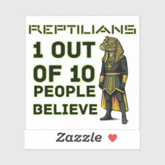 Sticker Fait effrayant sur les reptiliens