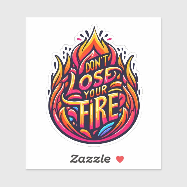 Sticker Faites confiance à votre passion pour continuer ! (Feuille)