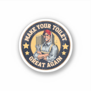 Sticker Faites de votre toilette une excellente fois de pl