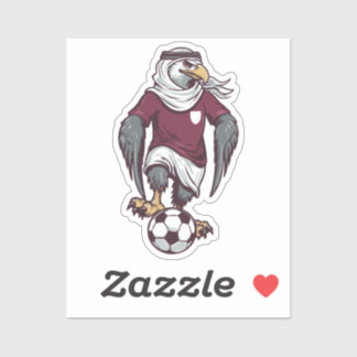 Sticker Falcon Striker with Traditional Headscarf