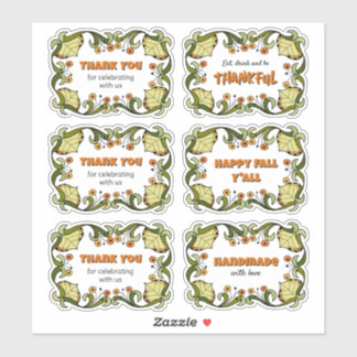 Sticker Fall Thanksgiving Fun Cheerful CC0144 Party Set