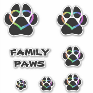STICKER FAMILLE PAWS PUP