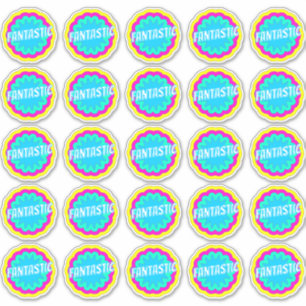 Sticker Fantastic Fun mignon enseignant Récompense Comment