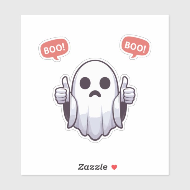 Sticker Fantôme De Désapprobation (Feuille)