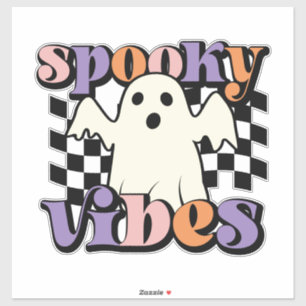 Sticker Fantôme de vibes éffrayantes