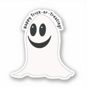 Sticker Fantôme Halloween Trick-or-Treat