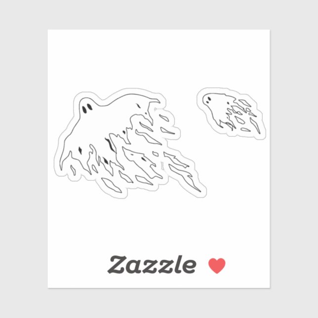 Sticker Fantômes éffrayants (Feuille)