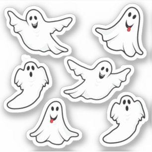 Sticker Fantômes riants Éffrayants d'Halloween