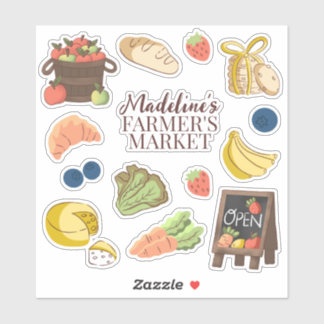 Sticker Farmer's marché anniversaire enfants fête faveur