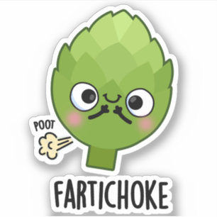 Sticker Fartichoke Funny Farting Artichoke Pun