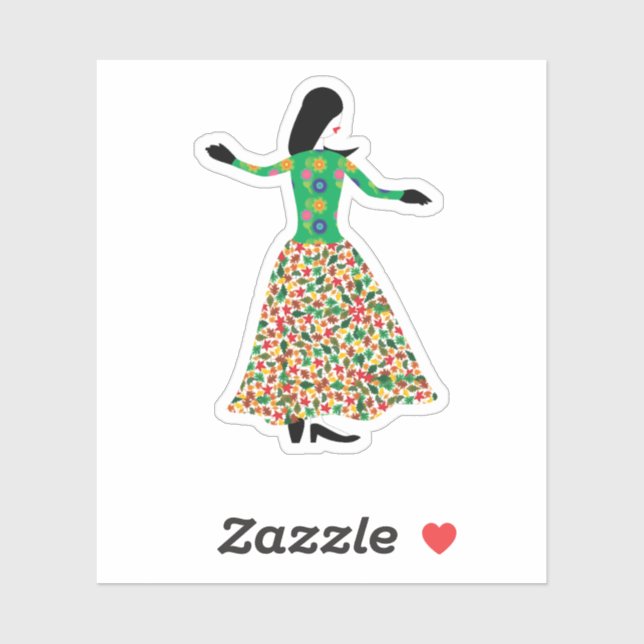 Sticker Fashion Model 01 (Feuille)